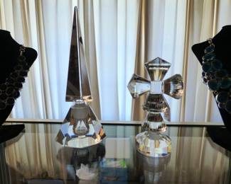 Oleg Cassini Crystal Cross, Crystal Perfume Bottle