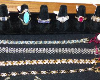 Sterling bracelets & rings