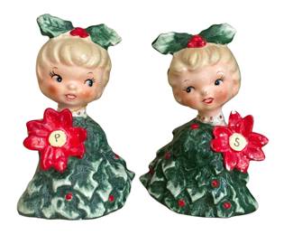 MCM Christmas ceramic S&P