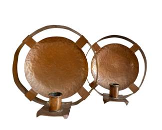 Modernist Cooper Wall Hanging Candle holders