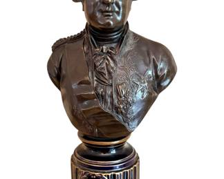 Antique Bronze Bust of King Louis XVI