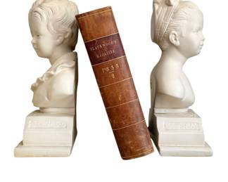 Alexander Backer Girl & Boy Bust Bookends