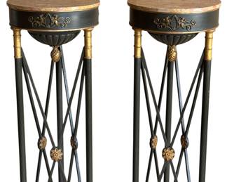 Neoclassical Style Pedestal Stands
