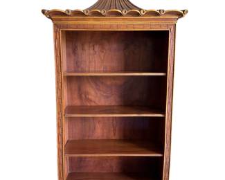 Chinoiserie Wood Pagoda hanging wall shelf