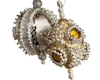 Vtg beaded ornaments