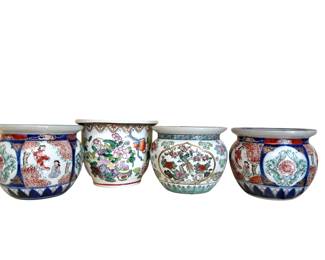 Vintage chinoiserie Planters