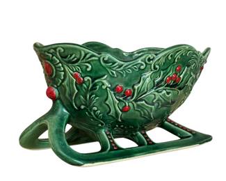 MCM Christmas Ceramic Sleigh