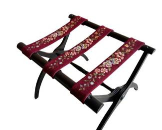 Needlepoint Luggage Rack / Stand