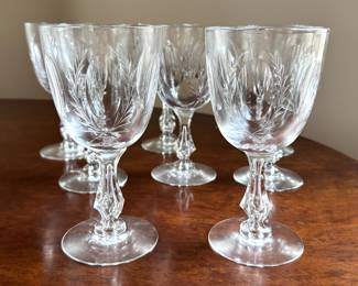 Tiffin Franciscan Blair House Air Bubble Wine Glasses Set of 8