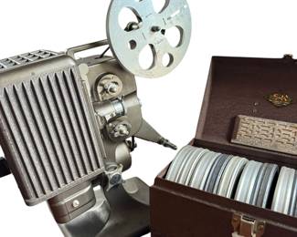 Vintage Kodak Kodascope Projector with Box of Reels