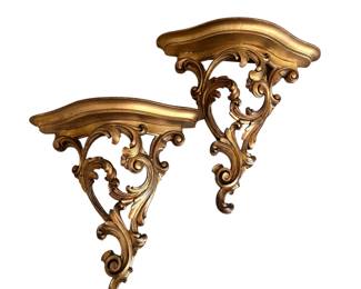 Syroco Wall Sconce Shelves