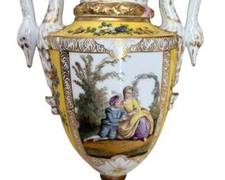 Antique Dresden Porcelain Vase