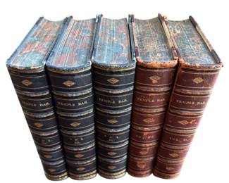 Temple Bar Antique Leather Book Set