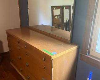 Modern dresser and mirror by United