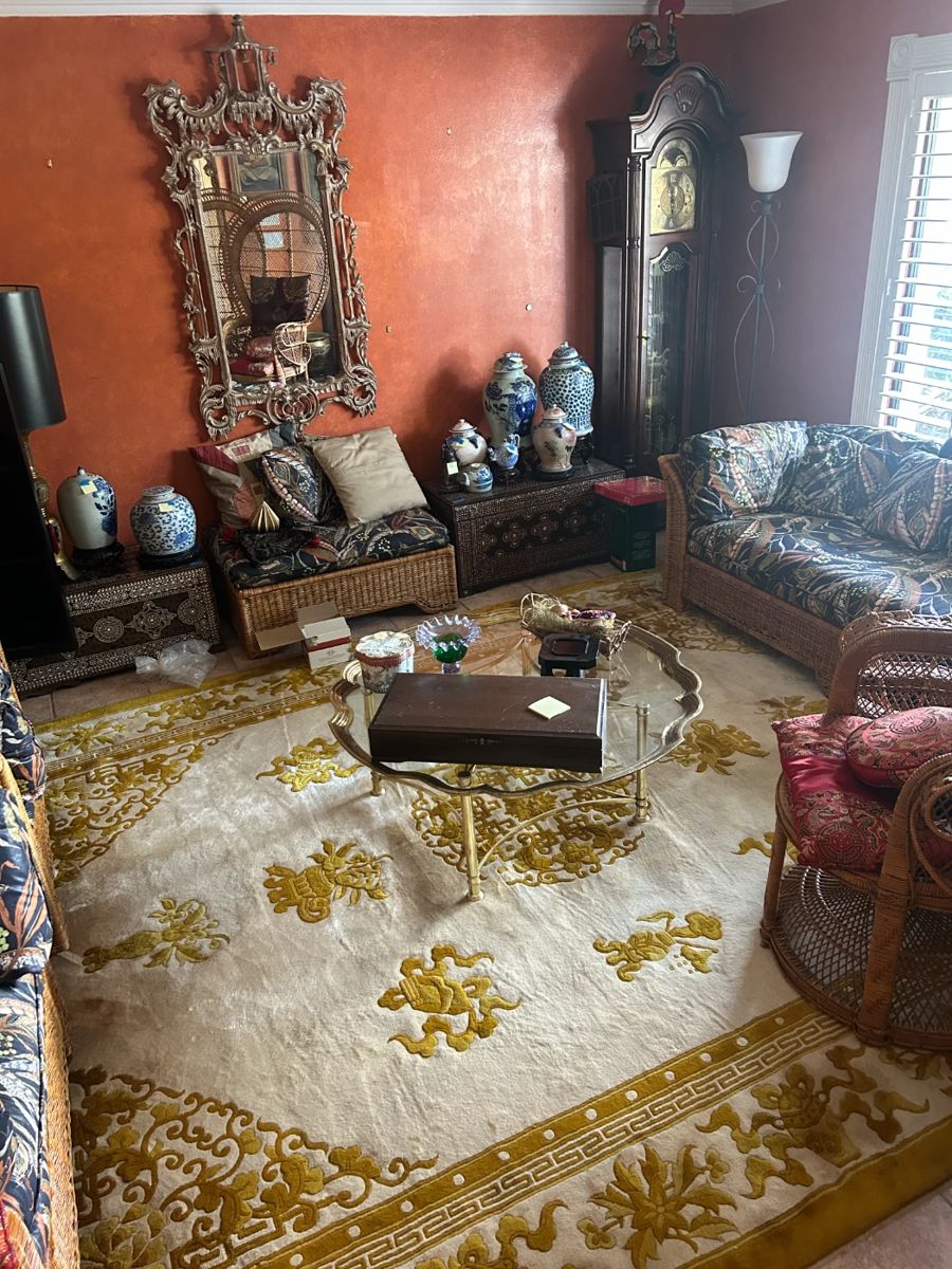 XL Chinese Rug ain rare two tone colors