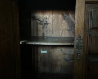 Antique Old World Bar Bottom Cabinet with shelf