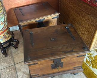 Antique small wooden chests