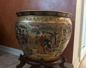 Large Chinoserie Planter