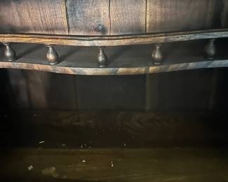 Antique Old World Bar - Top Area for glasses and bottles