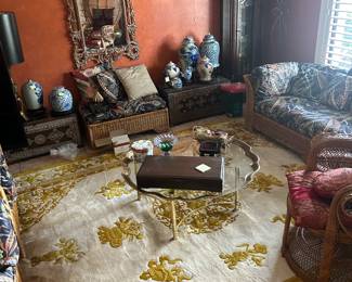 XL Chinese Rug ain rare two tone colors