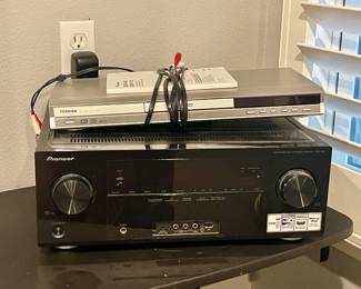 PANASONIC RECEIVER, TOSHIBA DVD PLAYER