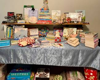CHILDRENS BOOKS AND GAMES, HANDMADE QUILTED ANIMALS