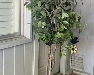 FAUX PLANT, PLANTER