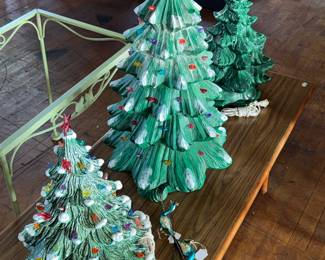 CERAMIC CHRISTMAS TREES