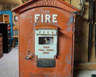 731.Vintage Gamewell fire box