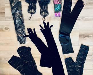 Evening Gloves, Velvet Gloves, gloves