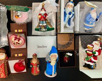 Christmas Ornaments, New in Box
Neiman Marcus, Christopher Radko