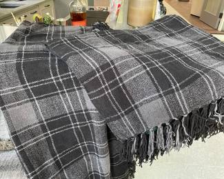 Ralph Lauren plaid throws 