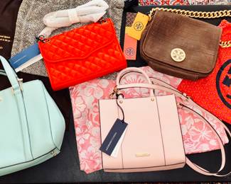 Purses, New, Tory Burch, Rebecca Minkoff, Kate Spade