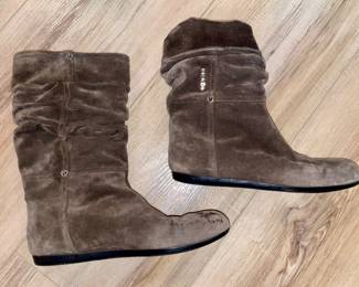 Prada brown suede boots