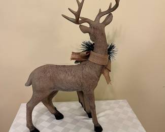 A5 - $30. Resin Deer Set. 12"Wx18.75"T