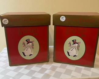 A59 - $15 Each. 2 Available. Fitz and Floyd Holidays with Howard. Box Dimensions 7"x6"x8.5"