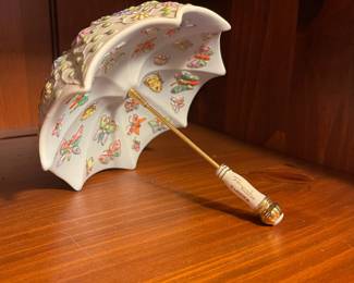 R5 - $30. Lenox Porcelain Parasol. 