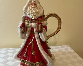 A41 - $30. Fitz & Floyd Yuletide Holiday Pitcher. Measures 7"x12.5".