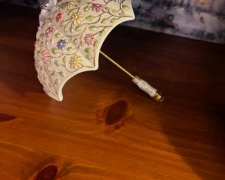 R5 - $30. Lenox Porcelain Parasol. 