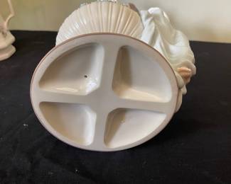 R93 - $25. Porcelain Angel Sculpture. Measures 13.5" tall. 