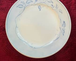 R57 - $30. Set of 5 - Lenox Swedish Rose Dinner Plates. Measures 11.25". 