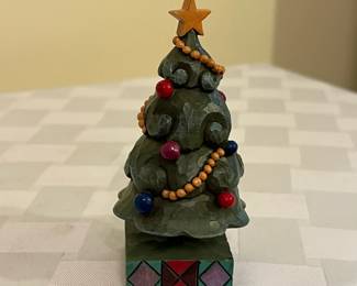A58 - $25. Rare Jim Shore Christmas Tree. SMALL. 