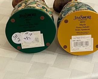 A18 - $25 PAIR. Jim Shore March & May. 6.5" tall. 
