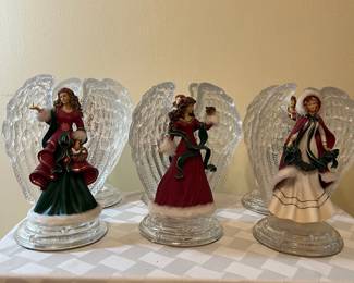 A34 - $45. Crystal Christmas Blessings The Bradford Exchange. Lot of 6. 8"x6"