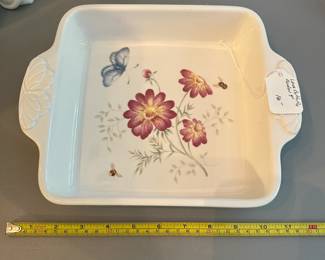 R100 - $16. 9" Butterfly Meadow Dish. 