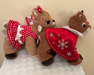 A4 - $25 Build-A-Bear NWT Set of 2 Rudolph and Clarice. 