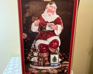 A50 - $130. Spode Santa Cookie Jar. Box Dimensions 13"x12"x20.5"