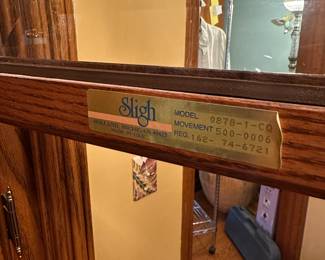 R1 - $650. Sligh Grandfather Clock - Alexandria Model. Excellent Condition. Measures 21" wide x 18" deep x 85" tall. 