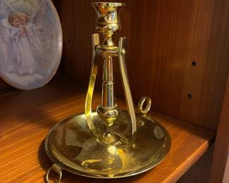 R47 - $15. Baldwin Brass Candle Holder Pivoting. 