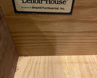 R48 - $95. Lenoir House Small Server. Measures 40" wide x 18" deep x 35" tall. Solid Wood.